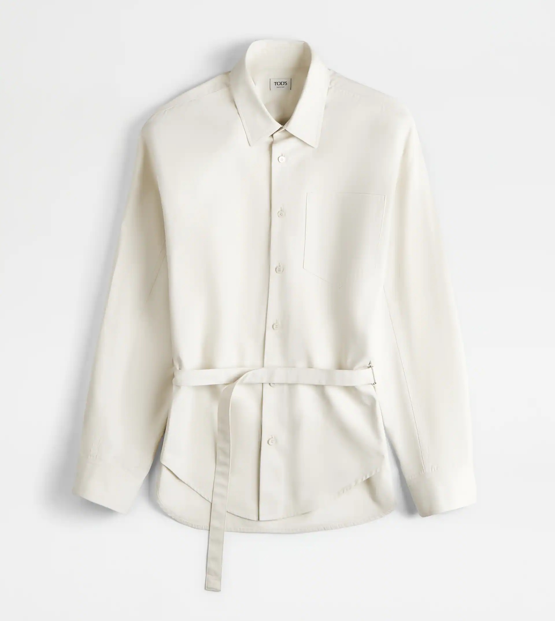 SHIRT IN POPLIN - WHITE - 1