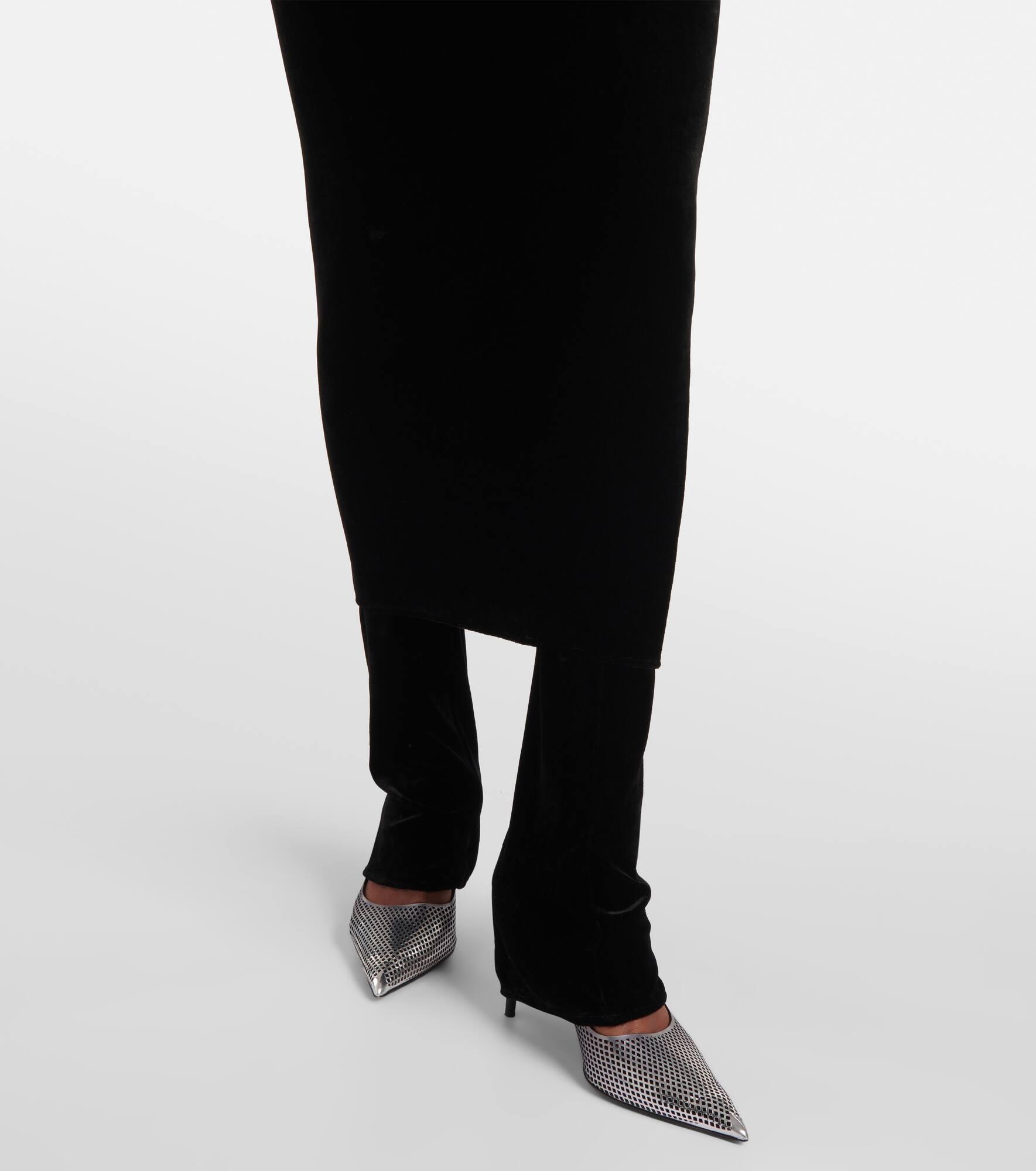 Fluid jersey skirt pants - 5
