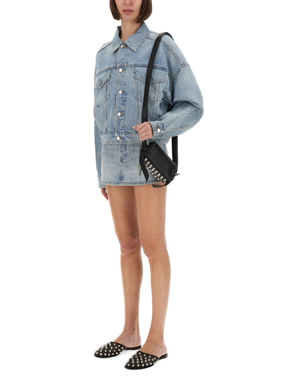 Alexander Wang Women Denim Clip-On Trucker Jacket - 2