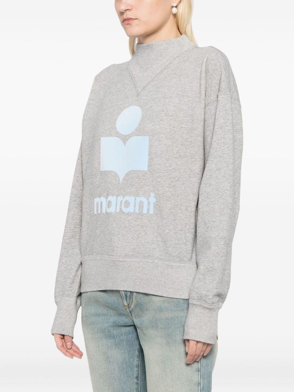 logo high-neck sweatshirt - 3