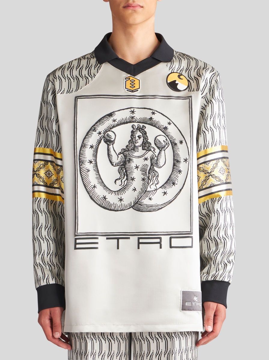 JACQUARD POLO SHIRT WITH ALLEGORY - 2