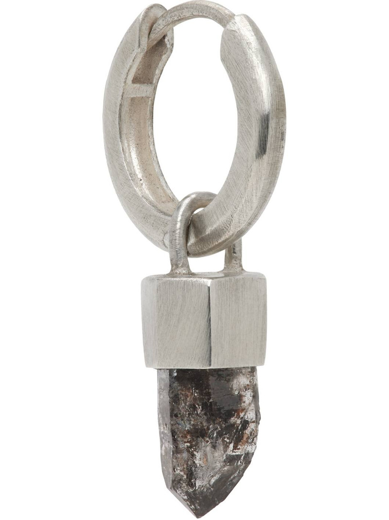 Parts of Four SSENSE Exclusive Silver Hoop Single Earring outlook