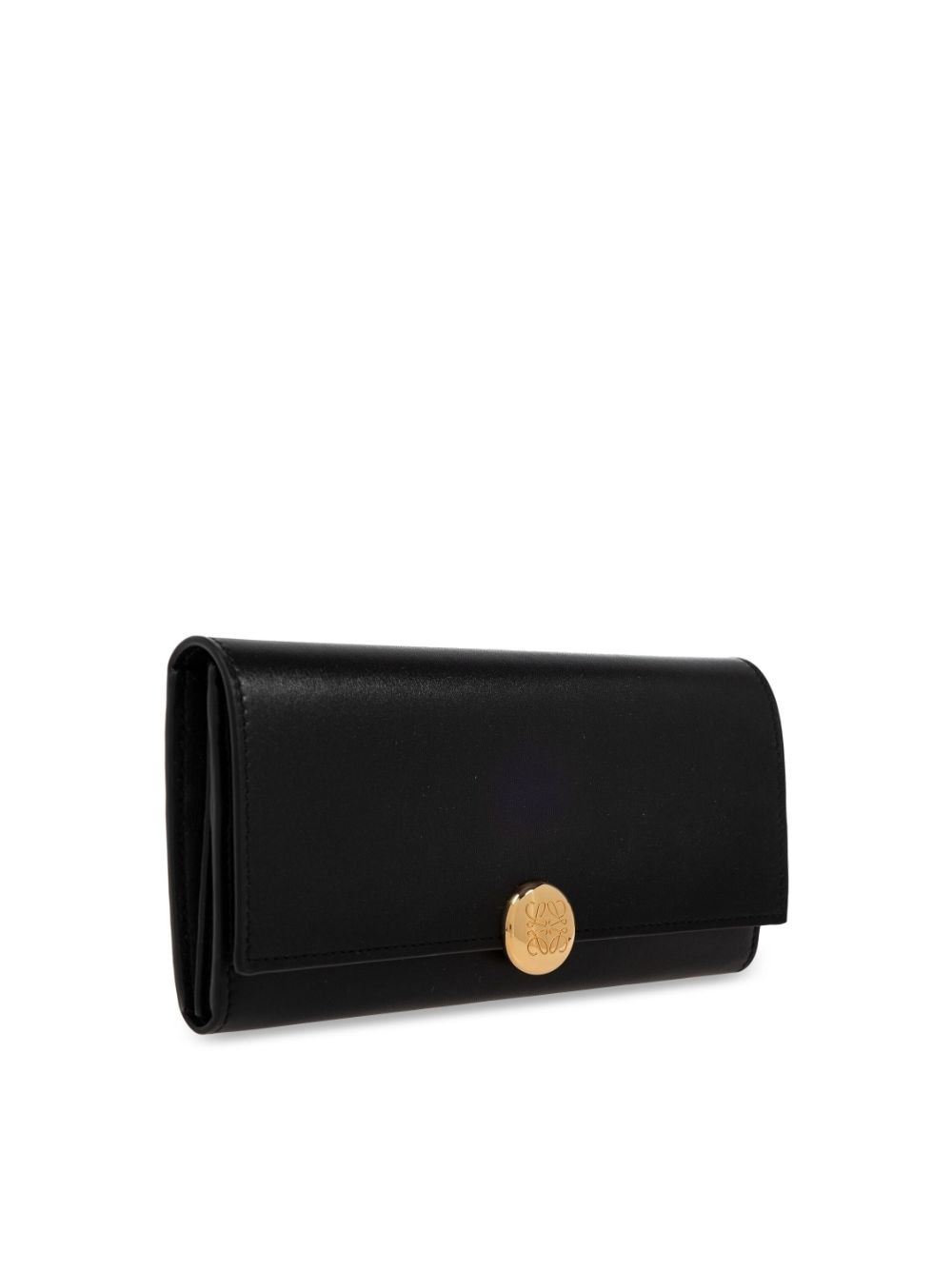 logo-plaque leather wallet - 4