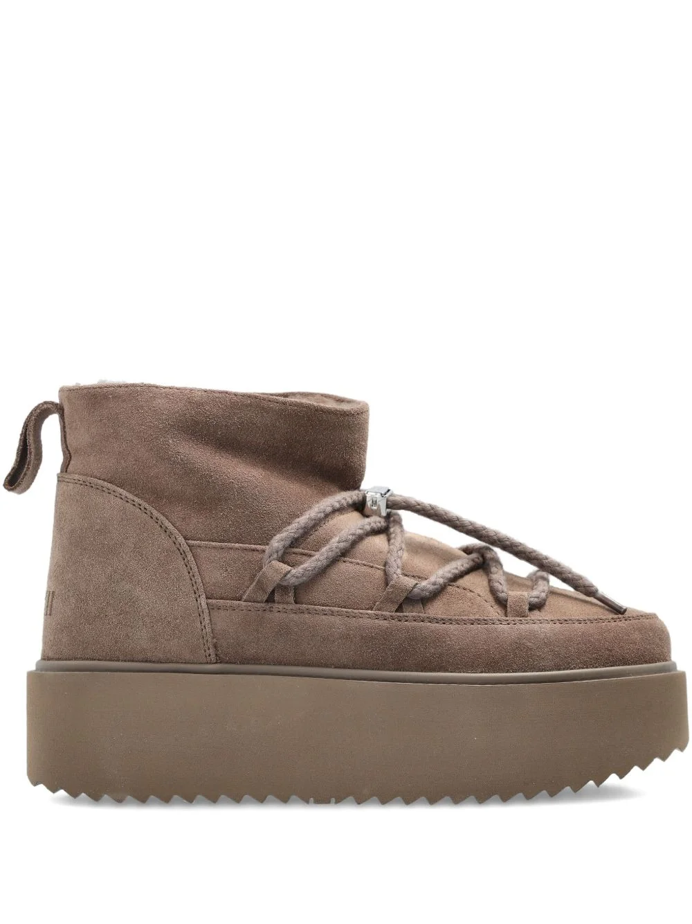 lace-up platform boots - 1