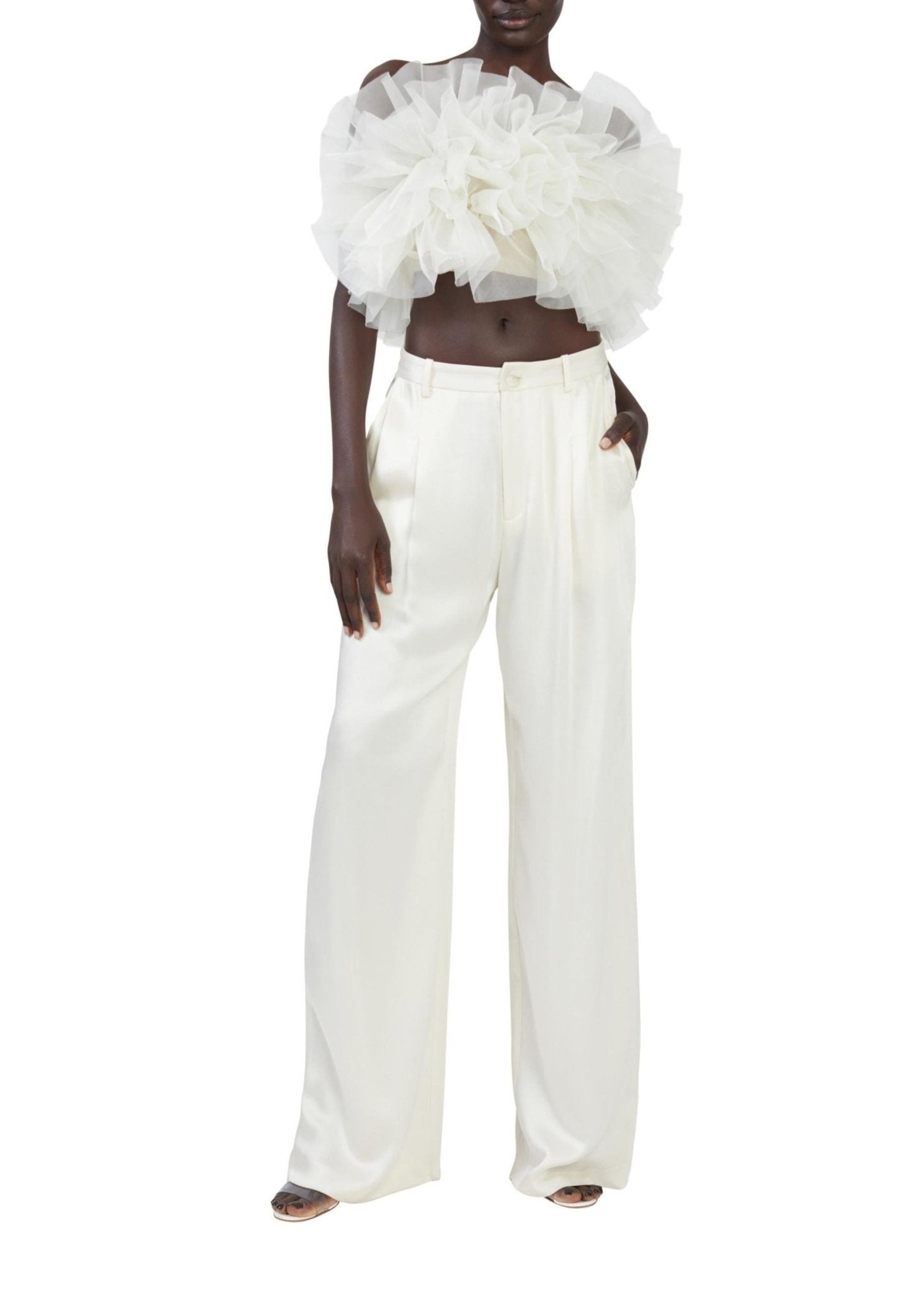 Ruffle Poof Bustier Top - 3
