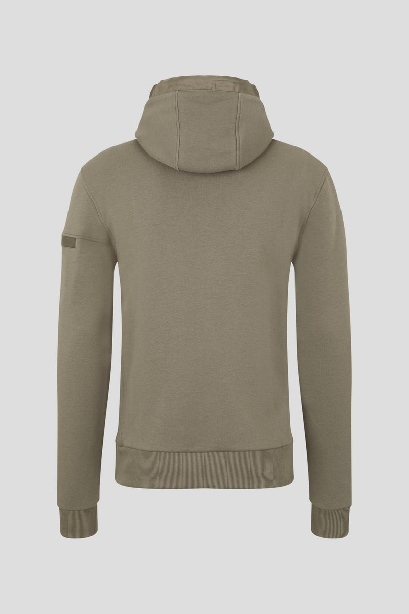 BOGNER BLAZE SWEATSHIRT HOODIE IN OLIVE GREEN outlook