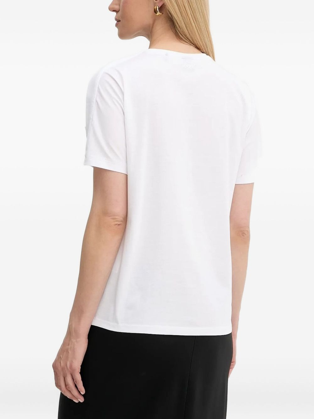 frayed-detail T-shirt - 3