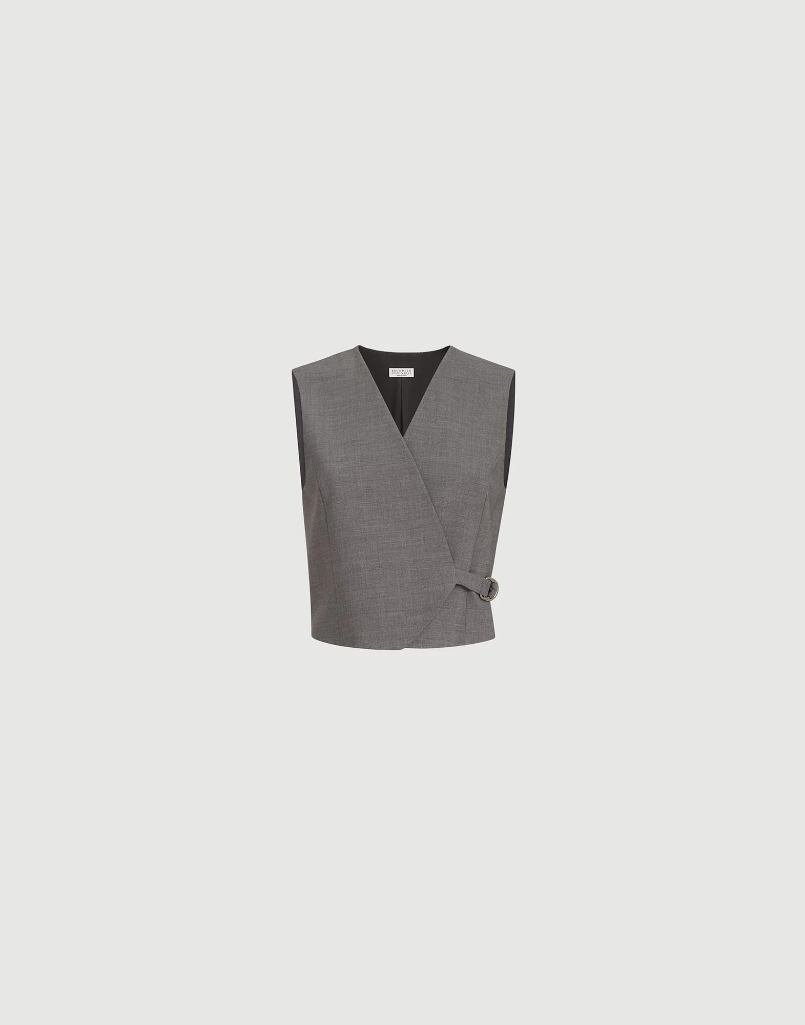 Tropical luxury wool vest with monili - 1