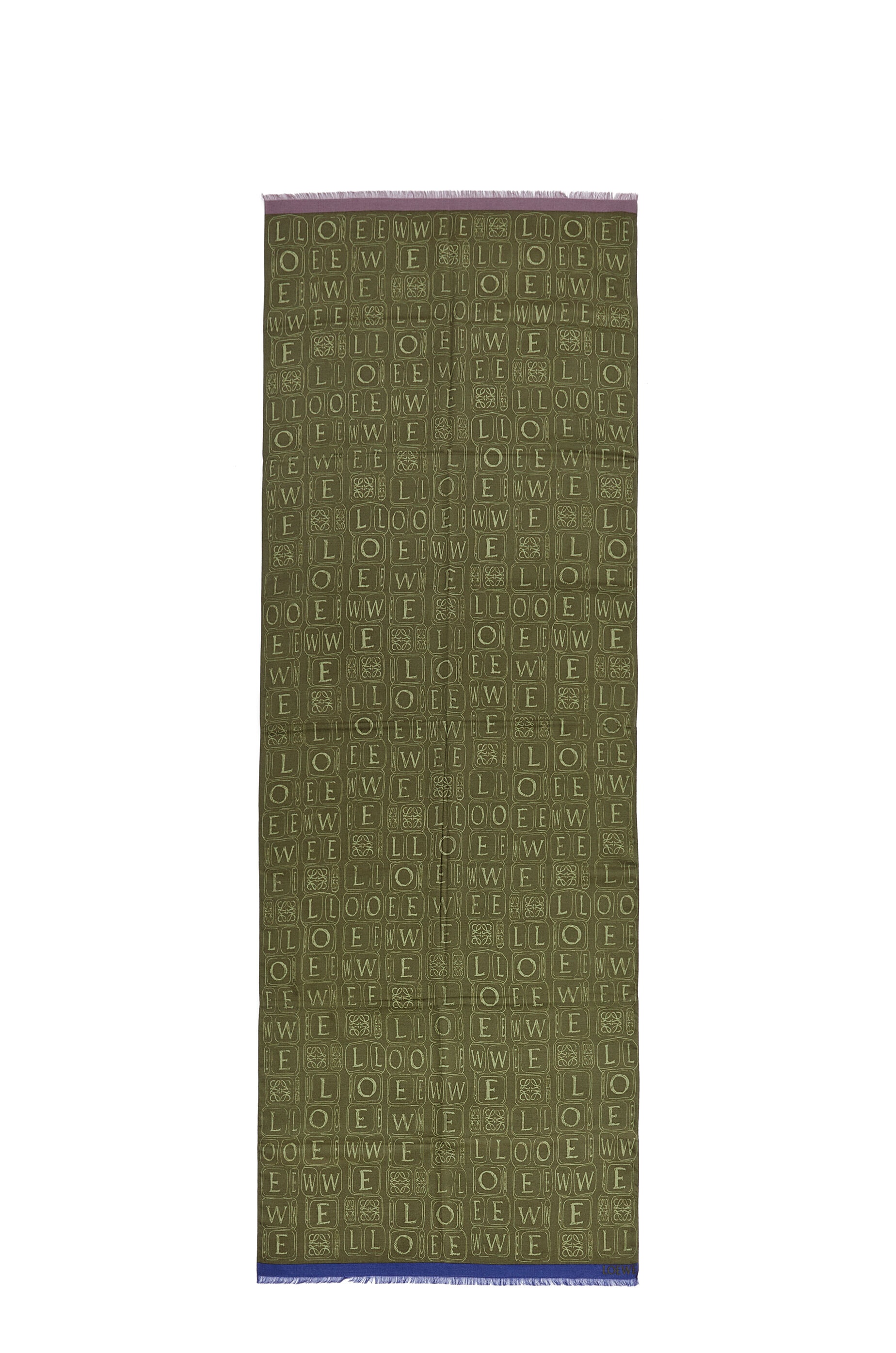 LOEWE dice scarf in wool and silk - 2