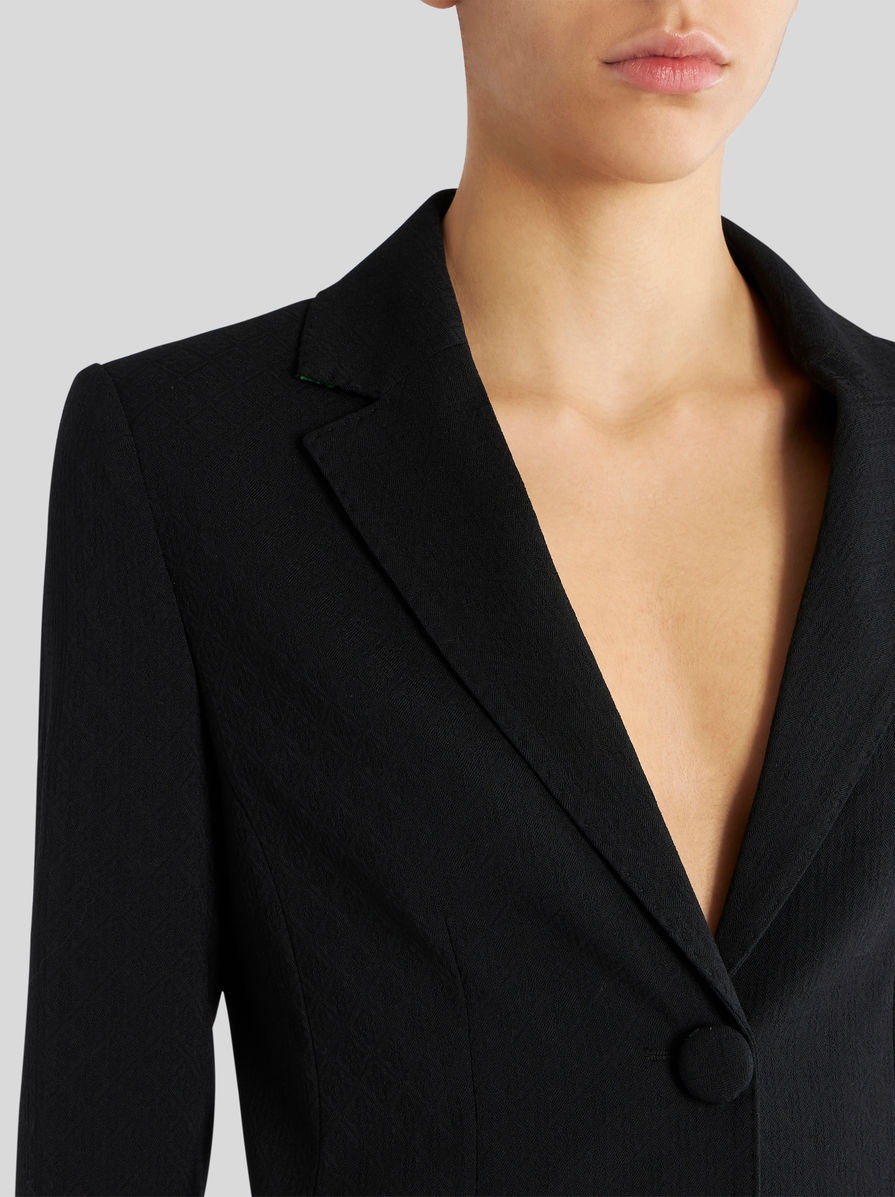 WOOL JACKET WITH STRIPED LINING - 2