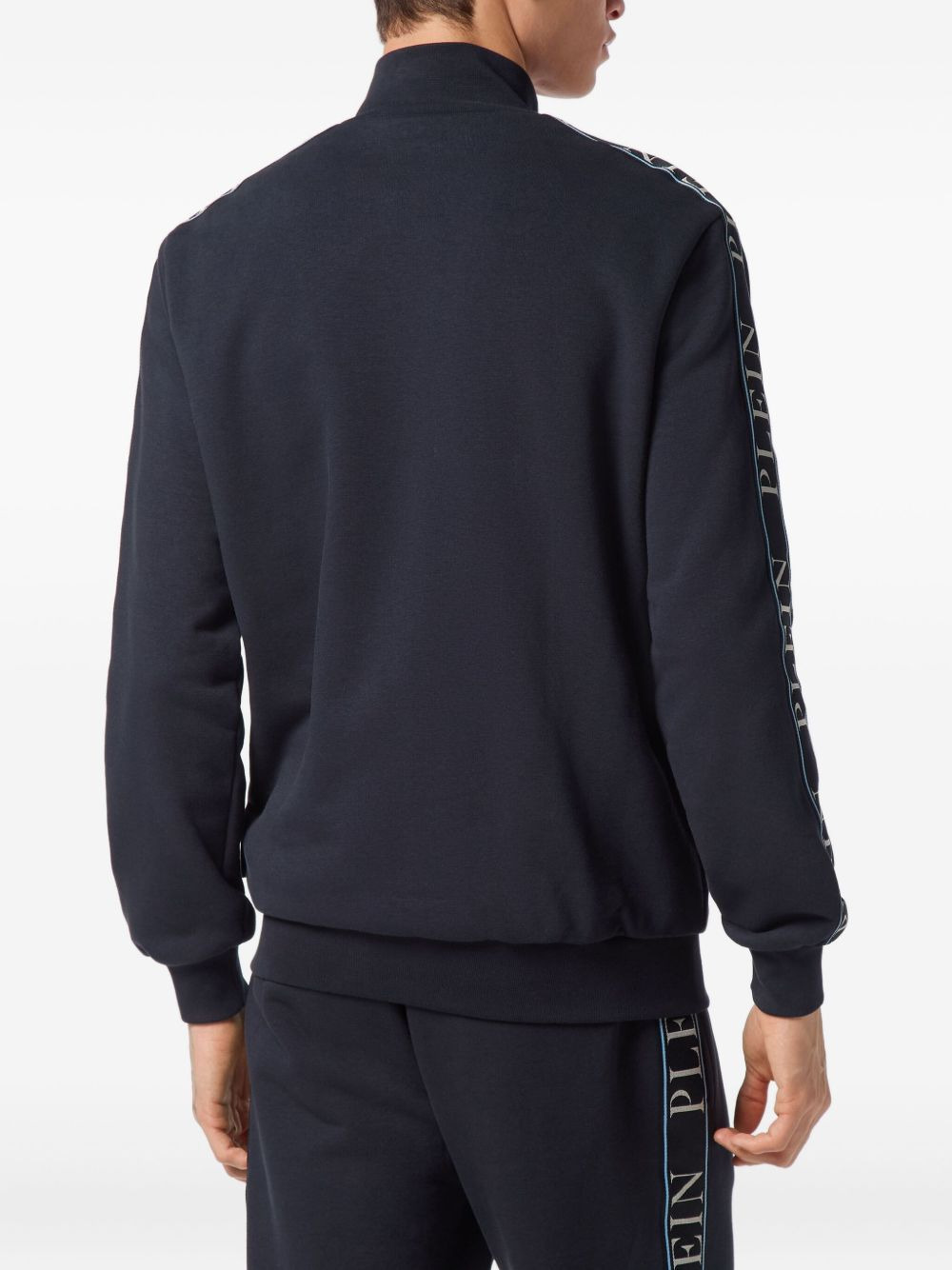 zip-up cotton sweatshirt - 3
