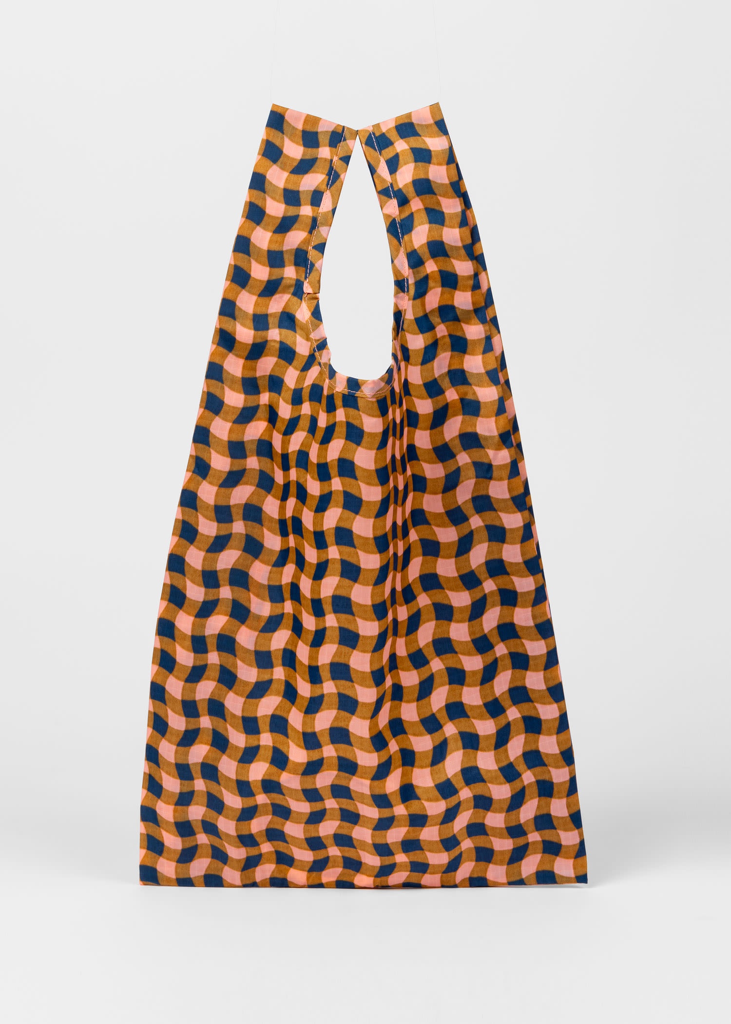 BAGGU Peach Wavy Gingham Baby Reusable Bag - 2