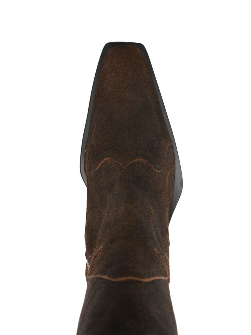 70mm zip-up suede boots - 4