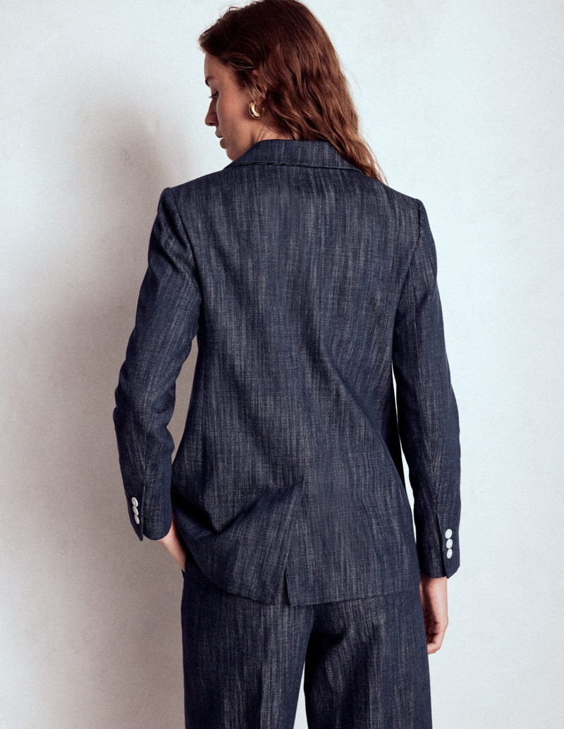Woodbridge Twill Blazer-Navy, Indigo 4