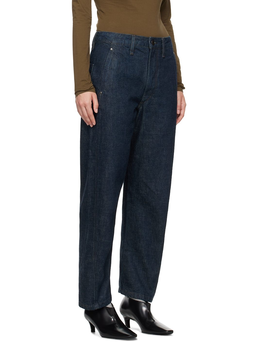 Indigo High Waisted Curve Jeans - 2