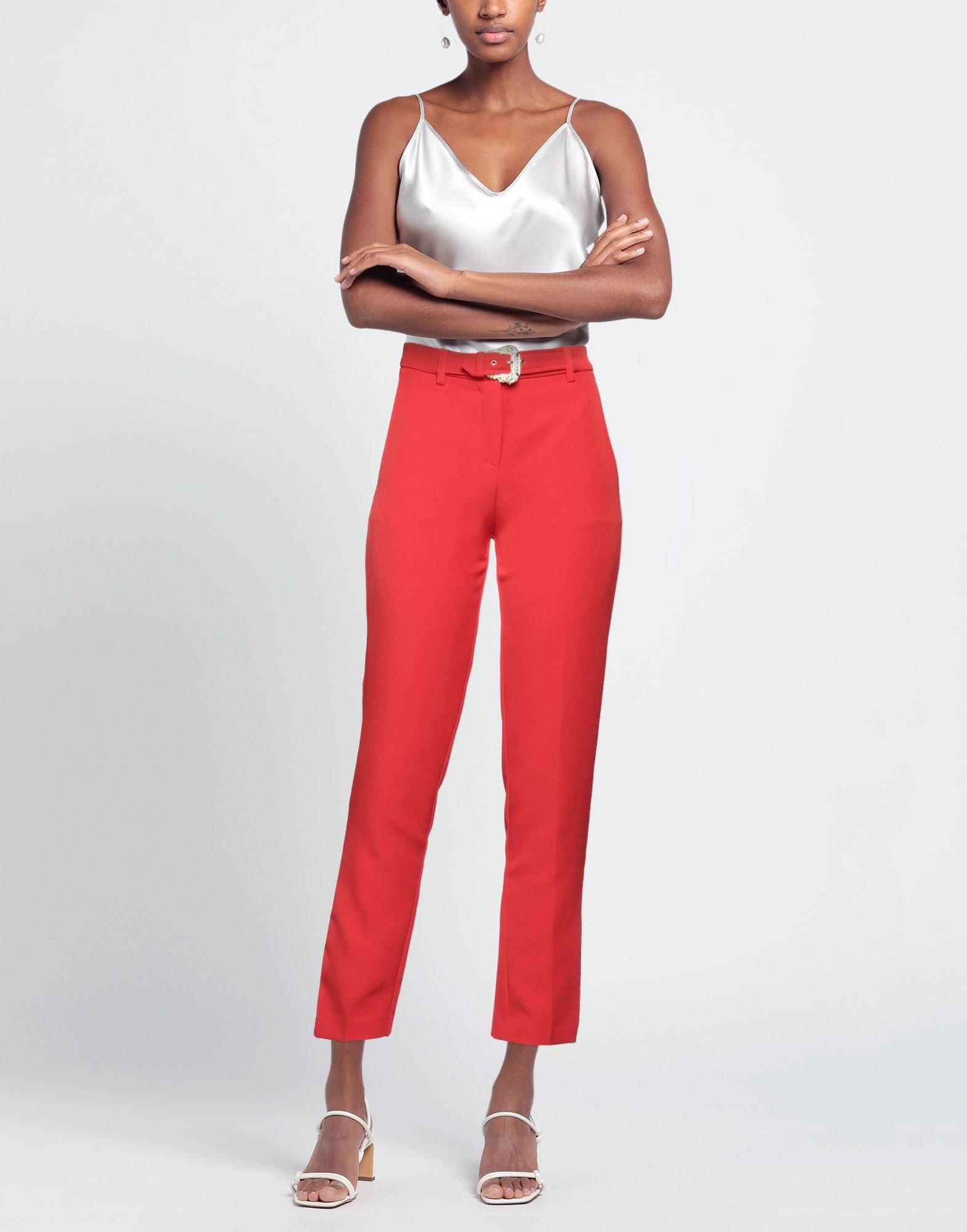 Red Women's Casual Pants - 2