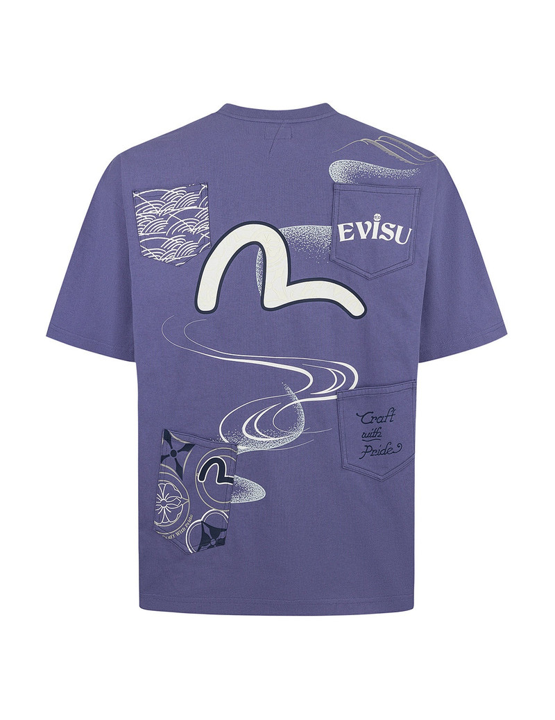 Multi-Pocket and Multi-Print Loose Fit T-shirt 10