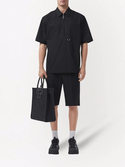 Burberry short-sleeve zip-fastening shirt outlook