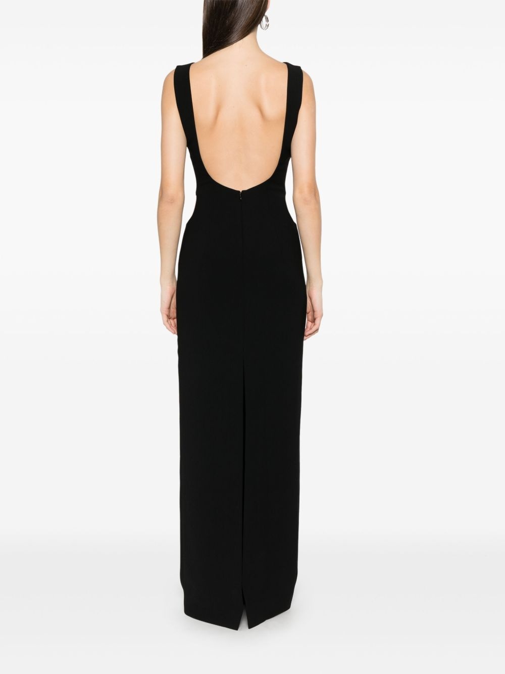 hole-detail maxi dress - 4