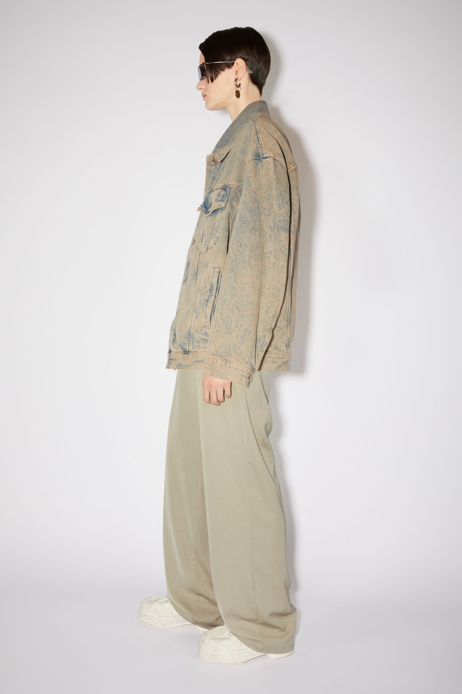 Denim jacket - Light blue/brown - 4