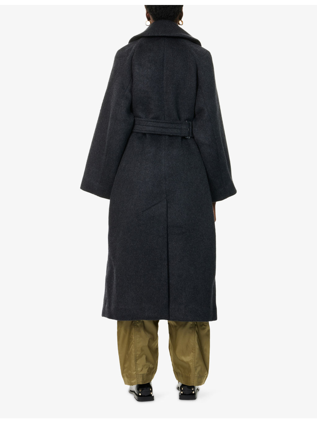 Relaxed-Fit Notch-Lapel Wool-Blend Coat - 4