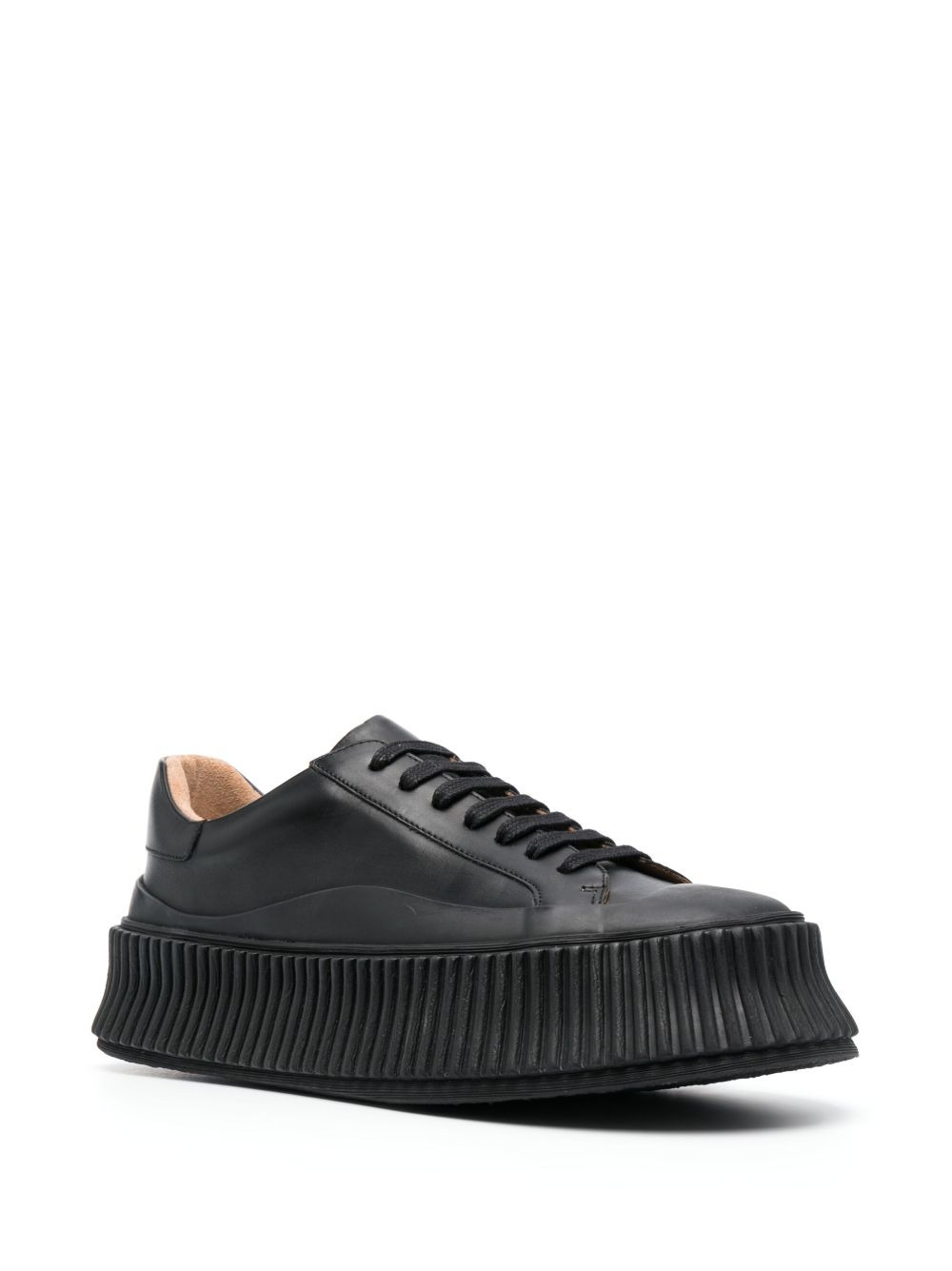 low-top lace-up trainers - 2
