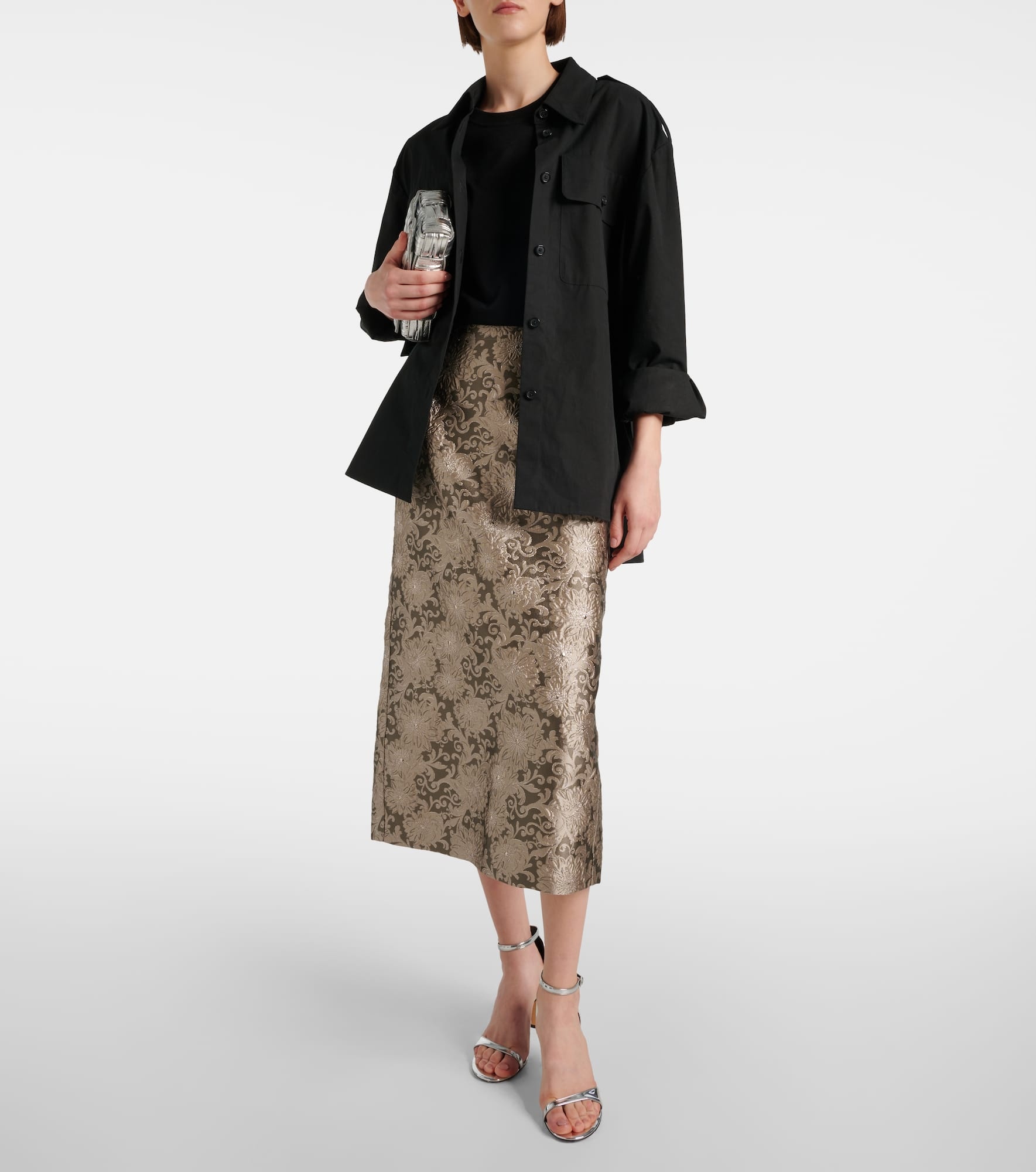 Diletta jacquard midi skirt - 2