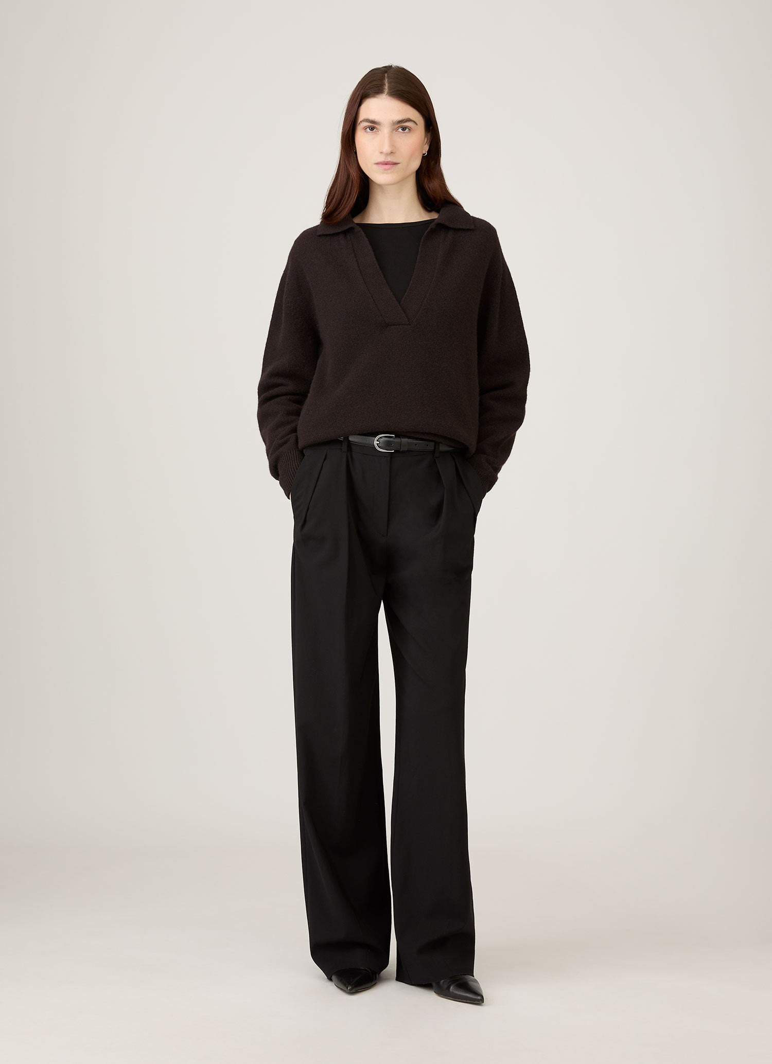Lambswool Polo Neck Jumper - 2