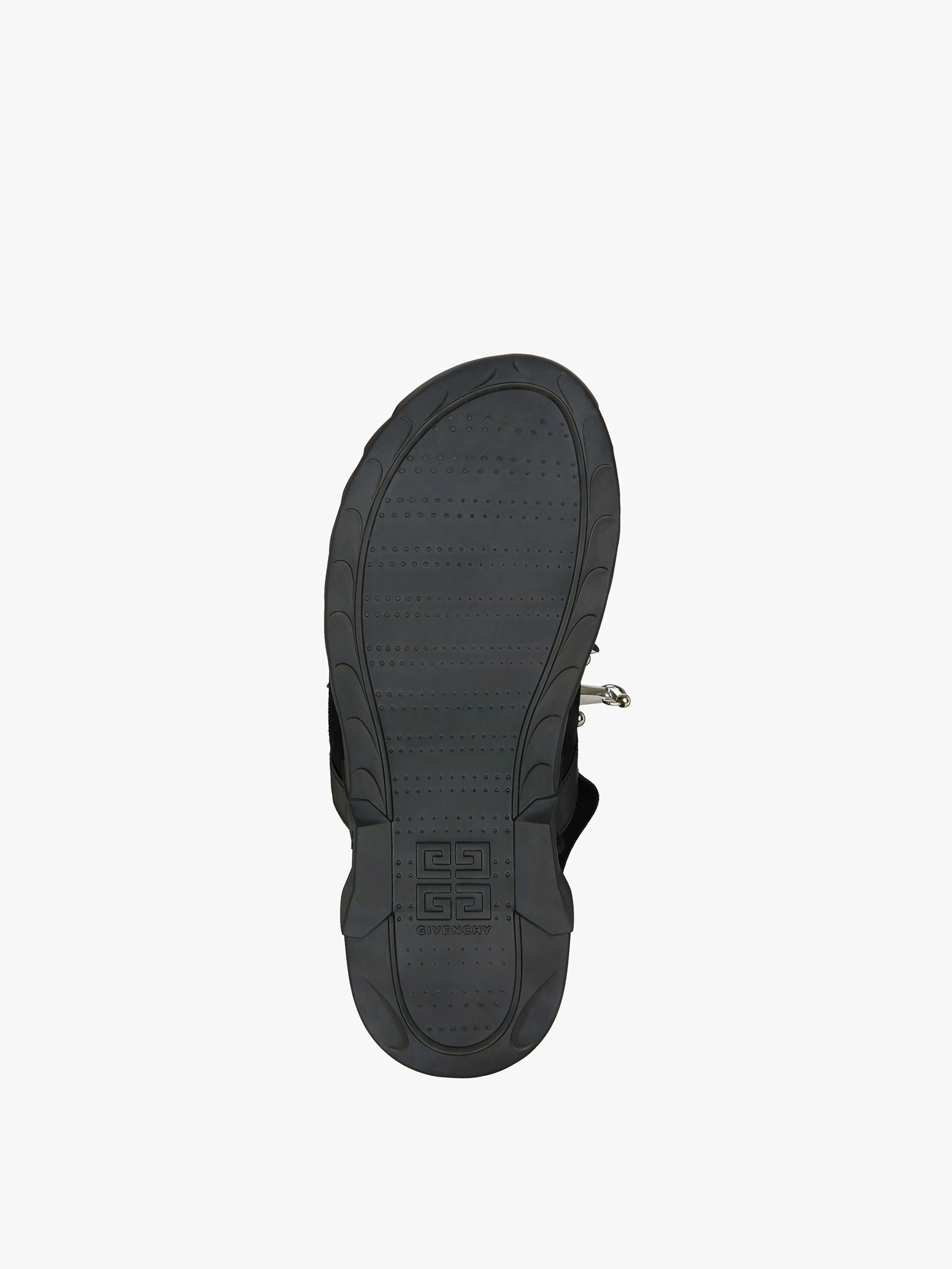MARSHMALLOW SANDALS IN RUBBER, SUEDE, SHEARLING WITH STUDS - 5