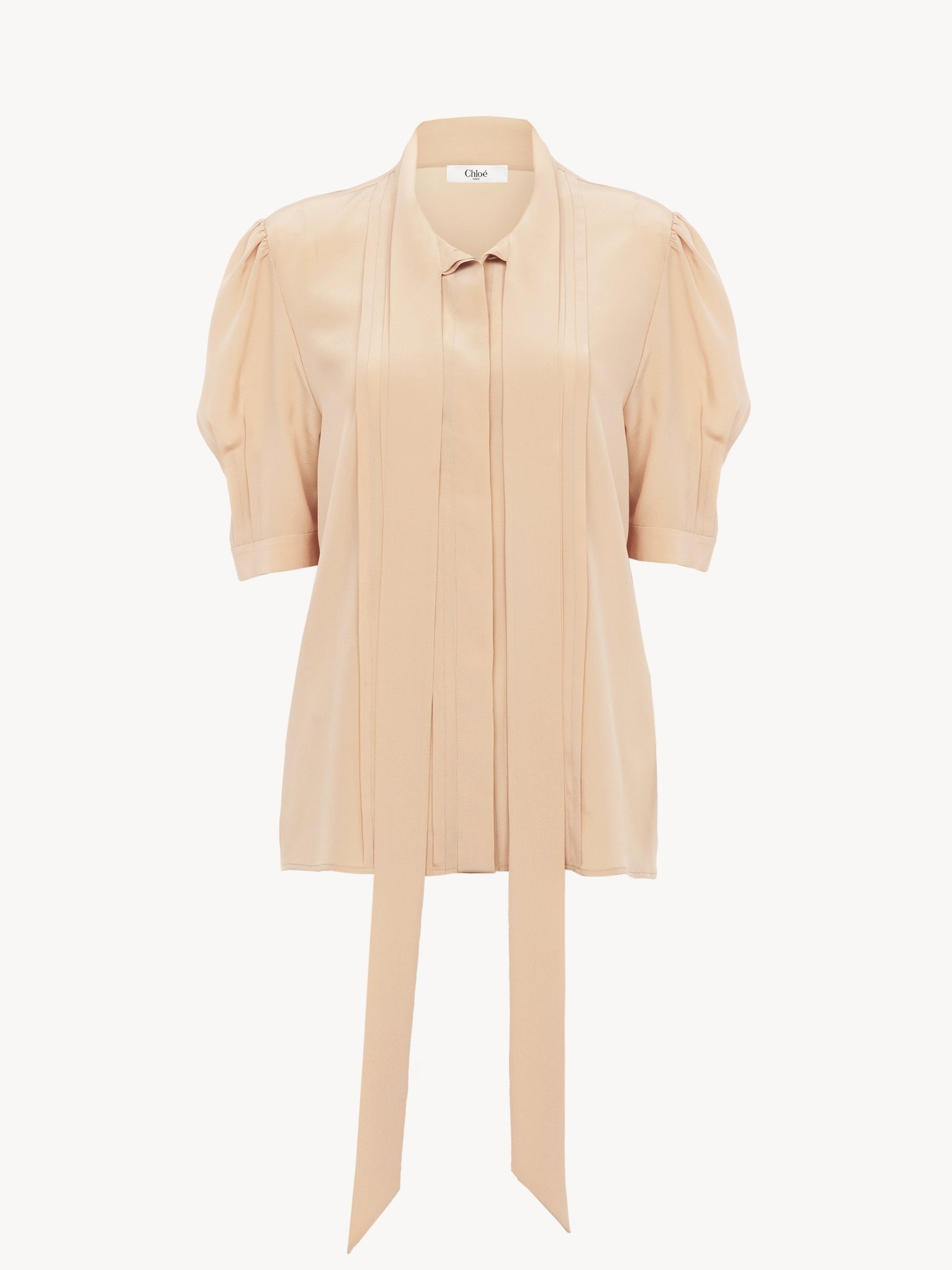 LAVALLIÈRE BLOUSE IN CRÊPE DE CHINE - 2