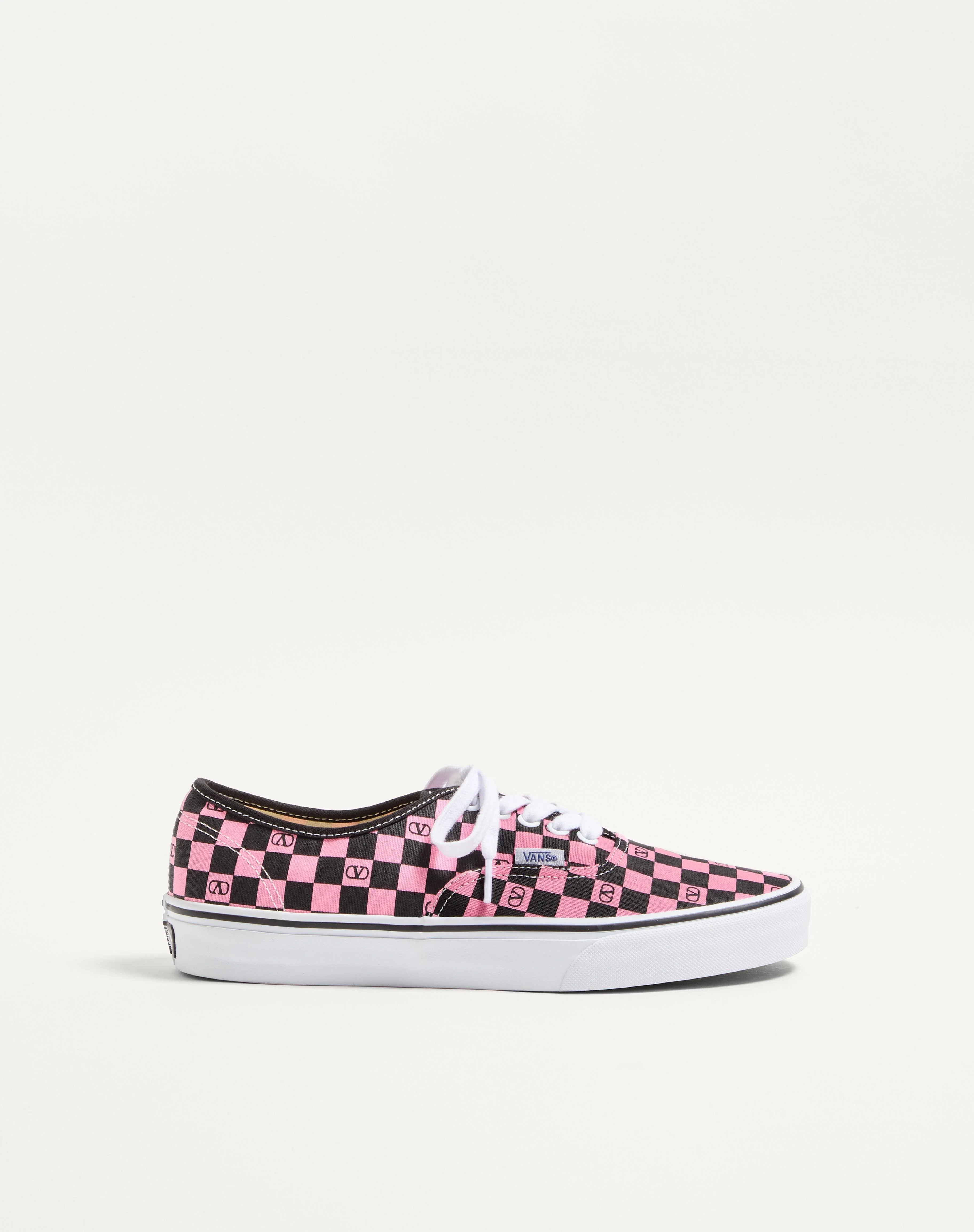 VALENTINO GARAVANI AND VANS LOW-TOP TRAINER IN FABRIC WITH VLOGO CHECKERBOARD PRINT - 1
