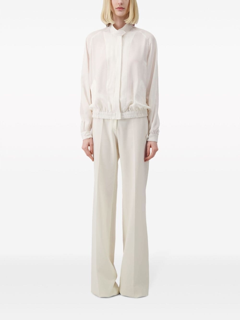 high-waist straight-leg trousers - 2