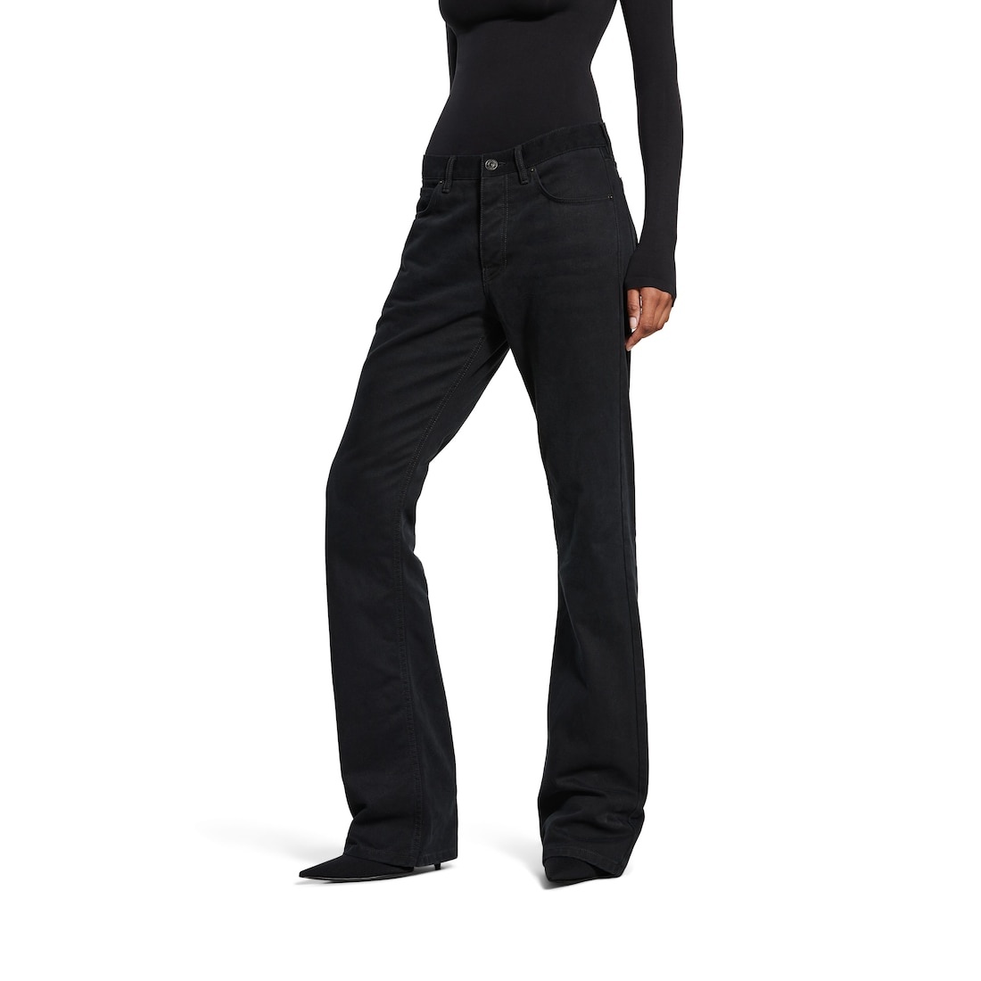 Women's Straight Fit Pants in Black - 5