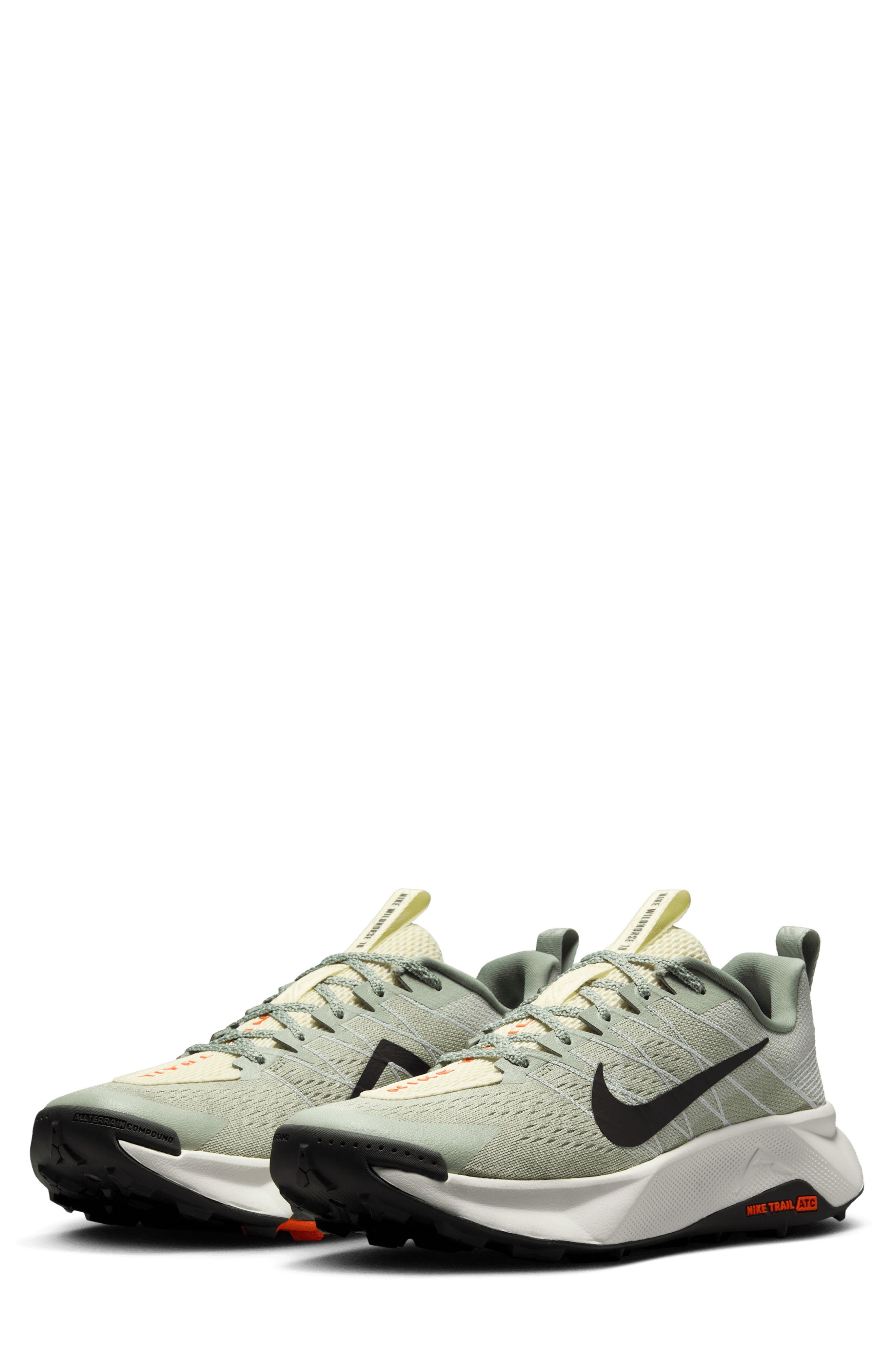 Nike ReactX Wildhorse 10 Trail Running Shoe in Jade/Lt Silver/orange/med Ash at Nordstrom - 1
