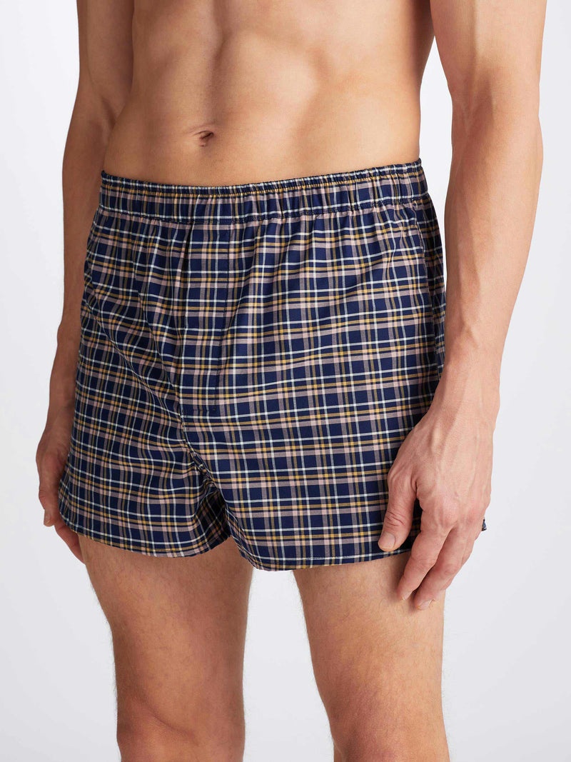 Men's Modern Fit Boxers Barker 37 Cotton Navy - 5
