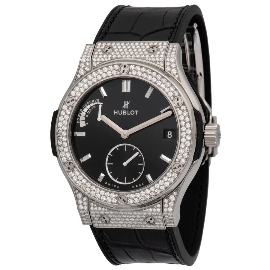 Hublot Classic Fusion Black Sunray Dial Titanium Men's Watch 516.NX.1470.LR.1704 - 1