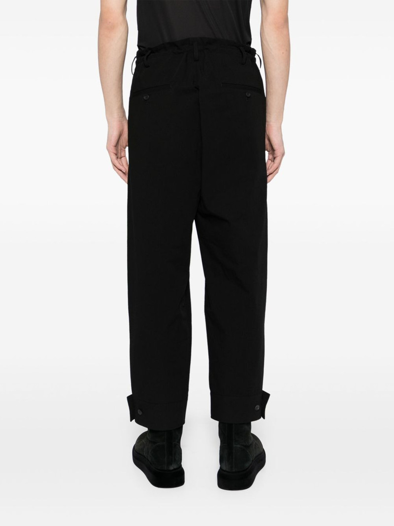 canvas belted-hem trousers 4
