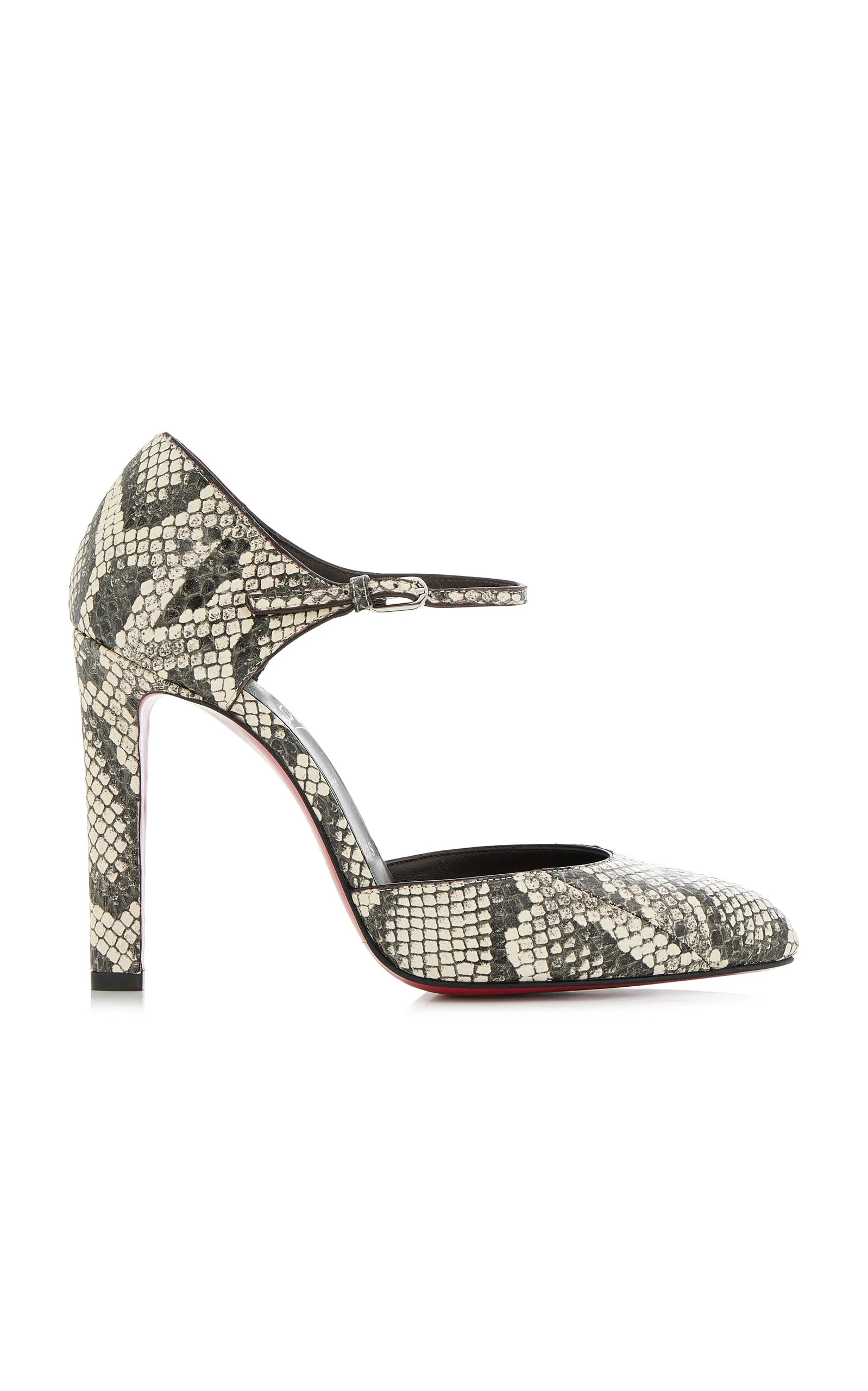 Fanny Demie 100mm Snake-Effect Leather Pumps animal - 1