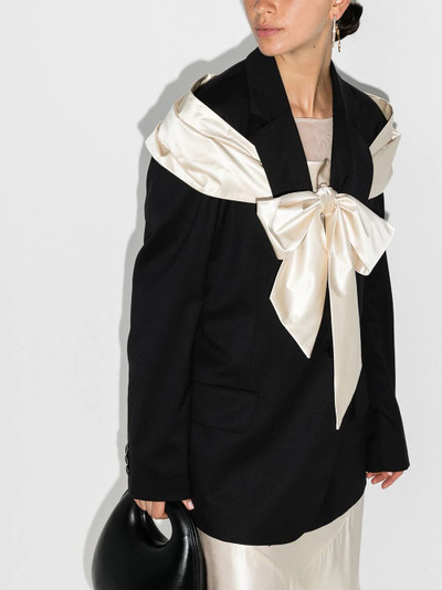 Simone Rocha oversized-bow blazer jacket outlook