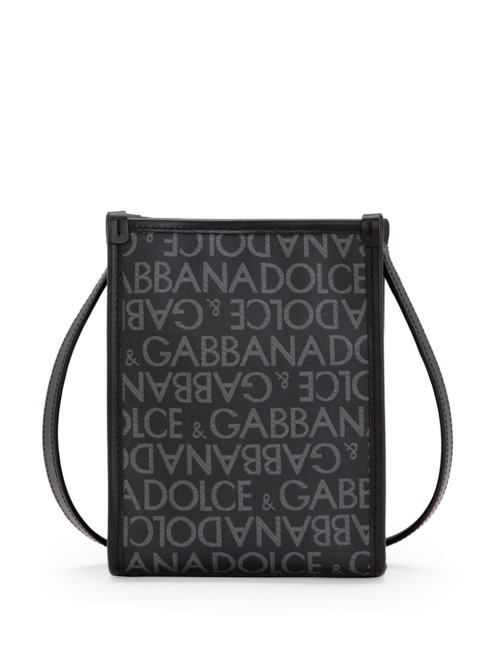 printed jacquard messenger bag - 3