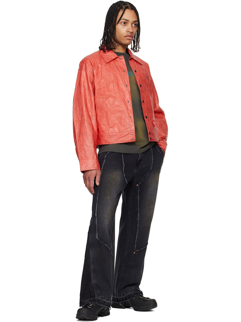 Andersson Bell Red Guitarist Printed Tyvek Jacket outlook