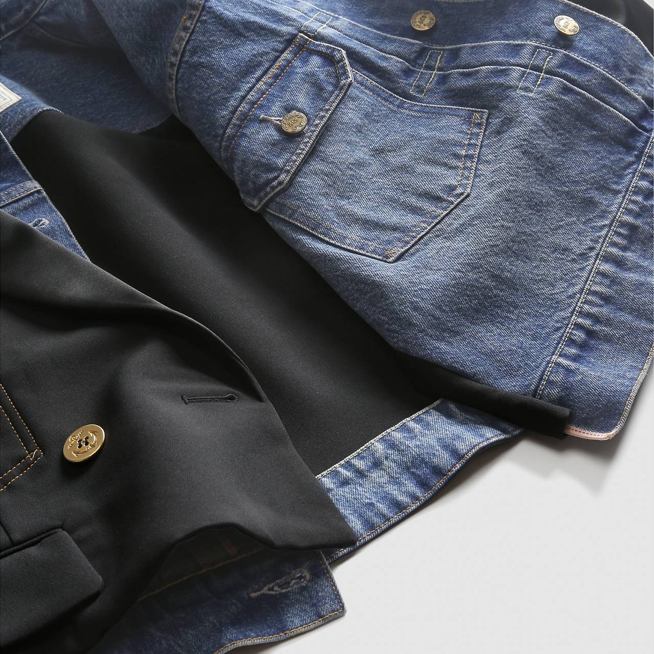 LEVI’S® X SACAI WOMEN’S DENIM X METELASSE TWILL JACKET - 10