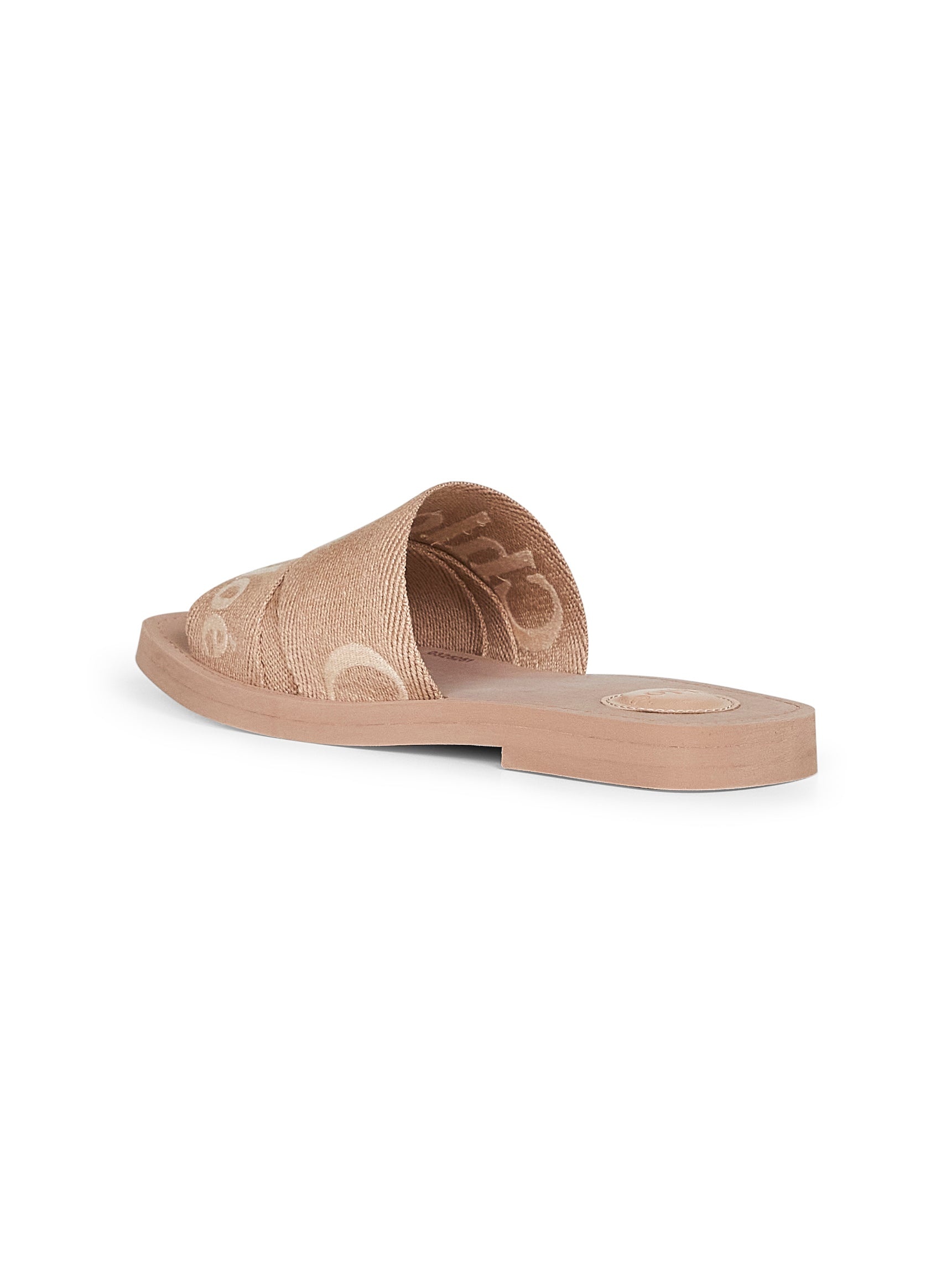 Beige Woody flat sandals - 3