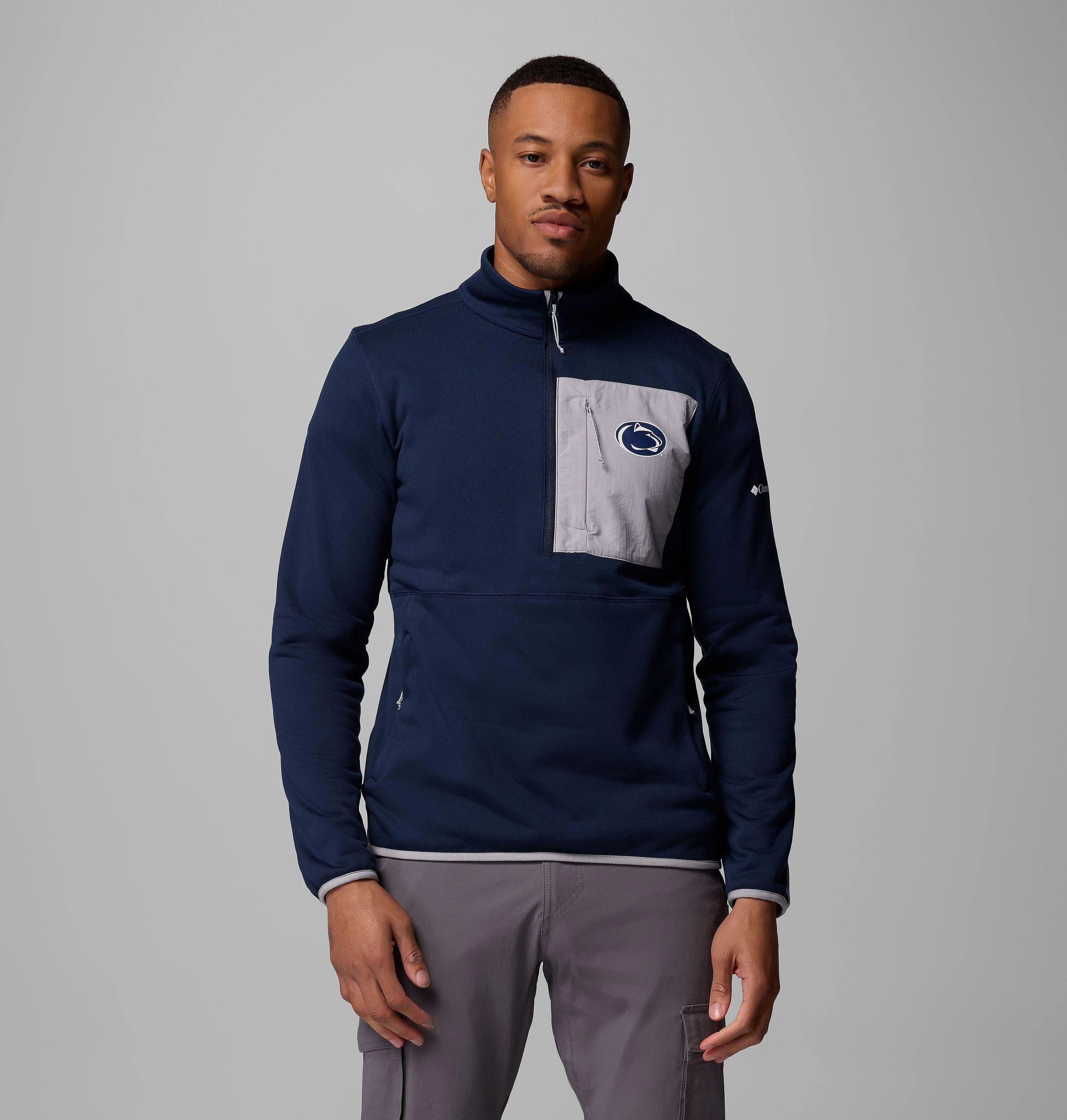 Men's Collegiate Columbia Hike Half Zip Jacket - Penn State - 1