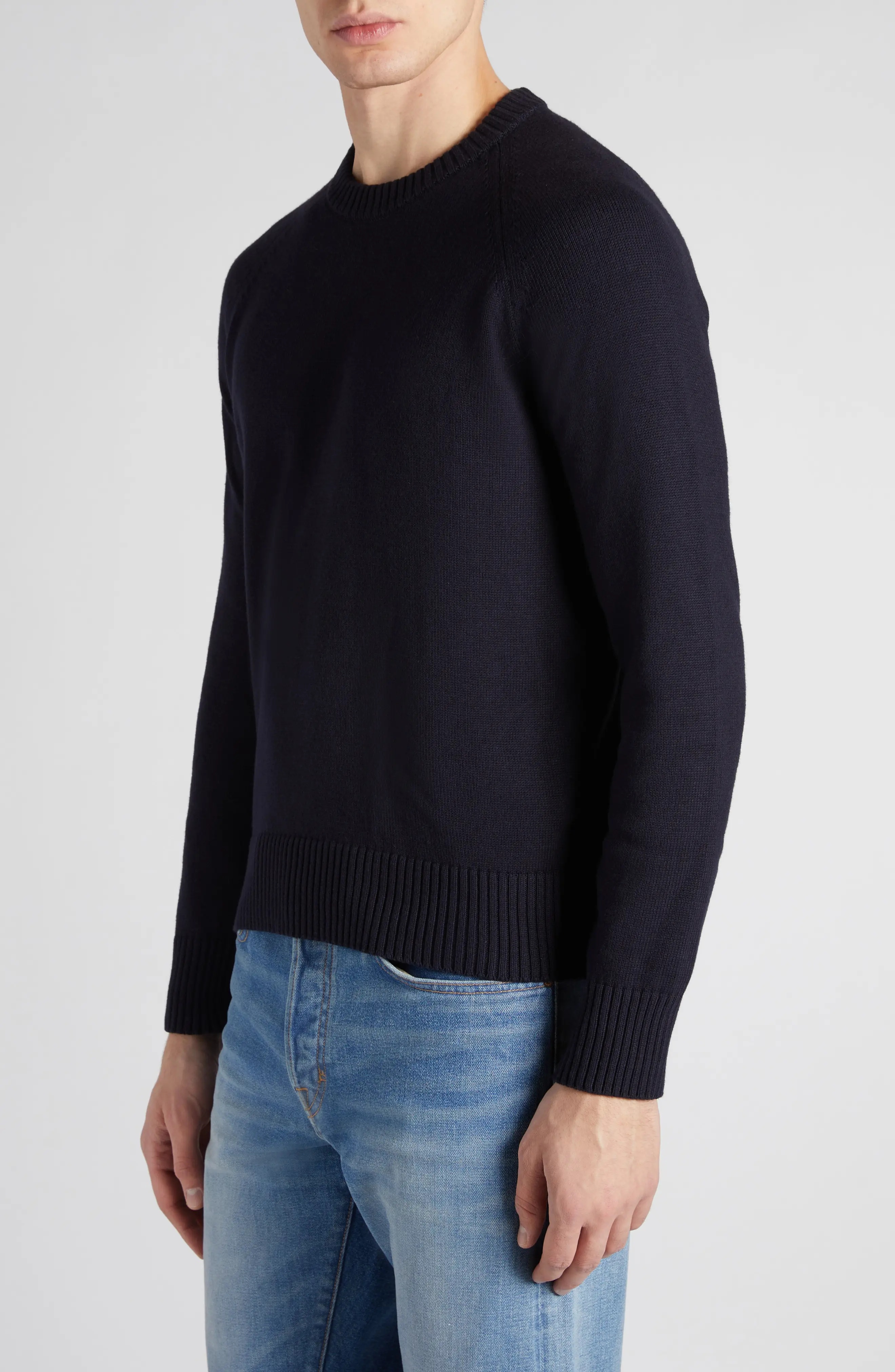 Cotton & Cashmere Crewneck Sweater - 4