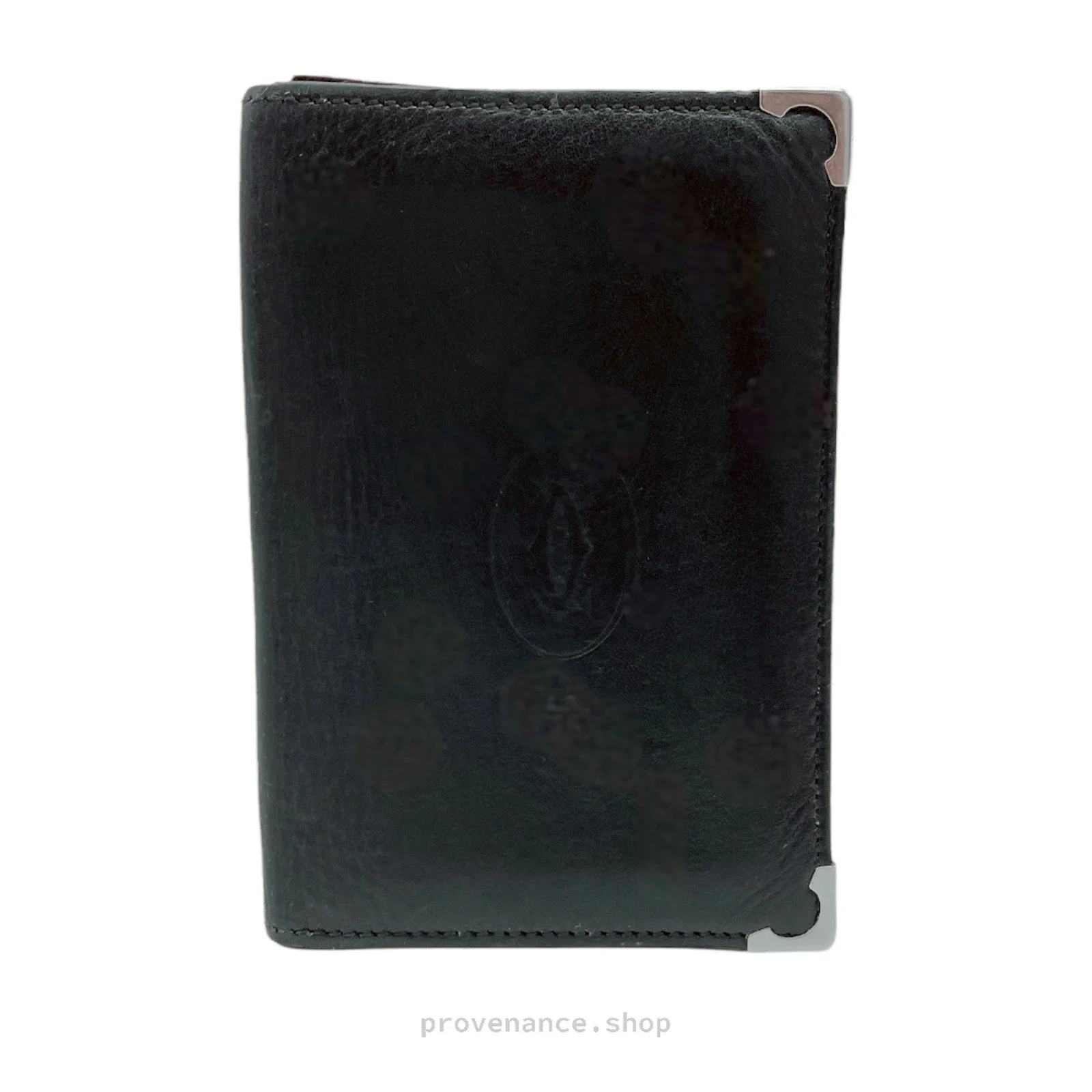 Cartier Pocket Organizer Wallet - Black & Burgundy - 1