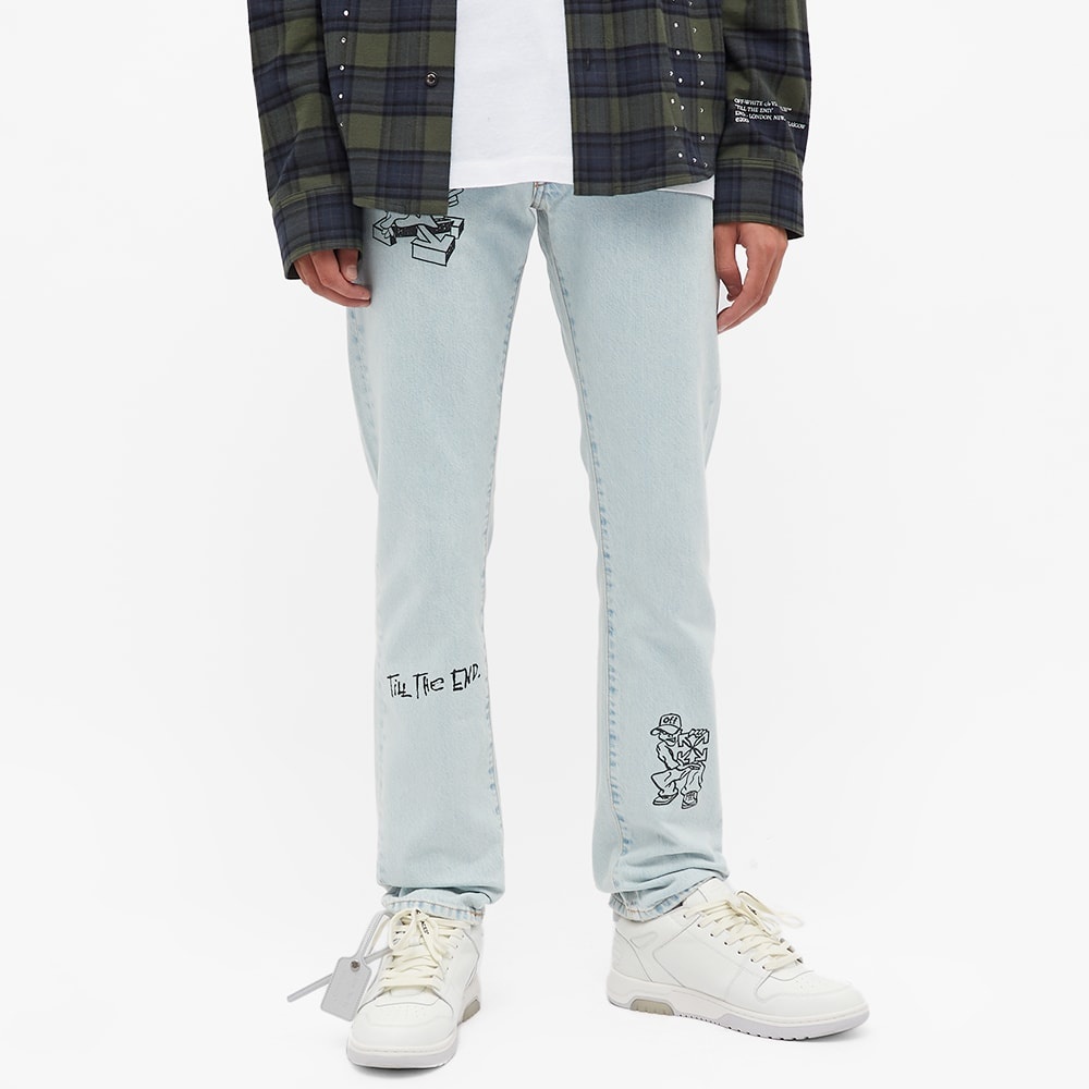 END. x Off-White Bandit Slim Jeans - 4