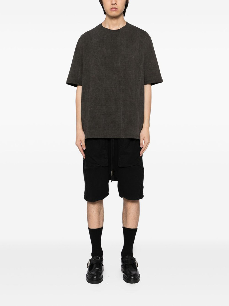 Devoa panelled cotton T-shirt outlook