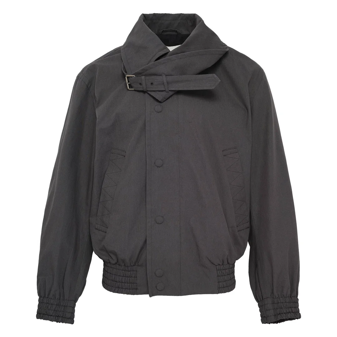 Washed Heavyweight Cotton Bomber - 1