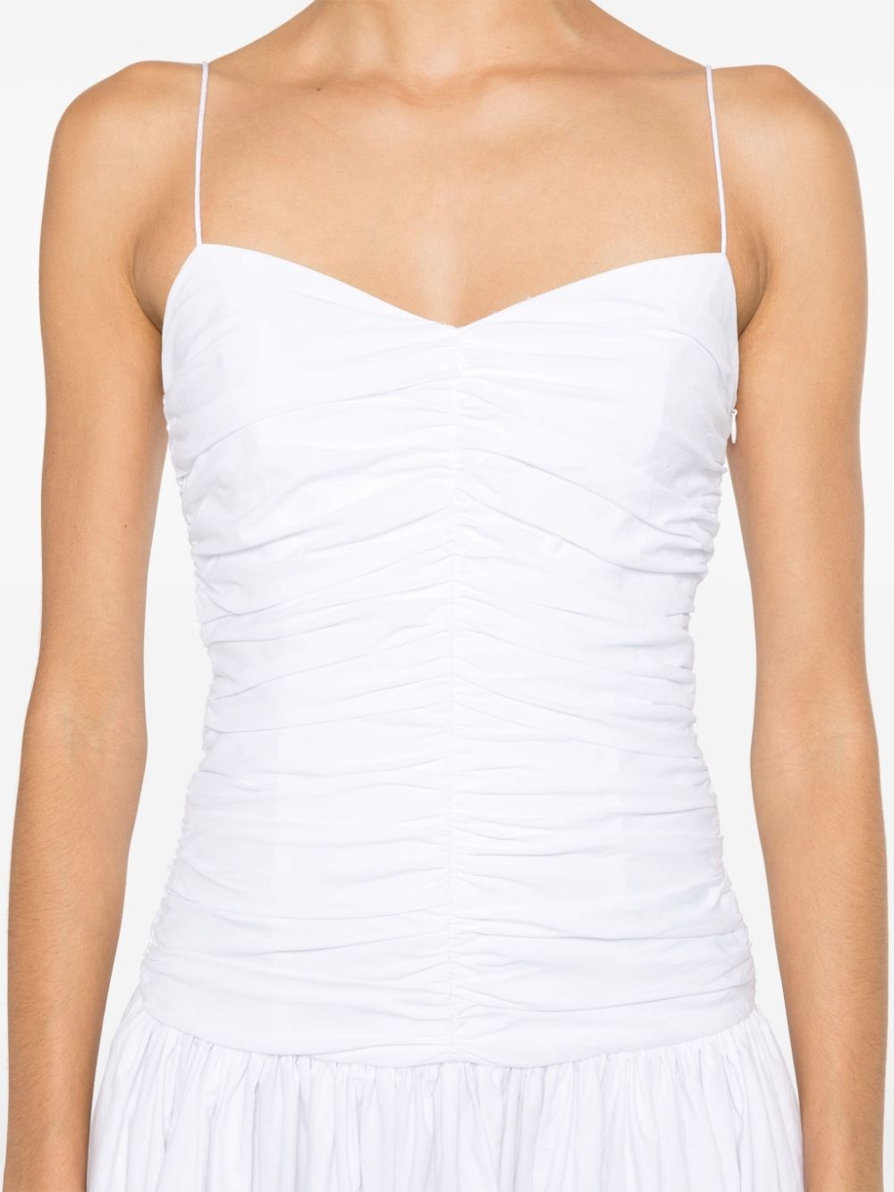 gathered drop-waist dress - 5